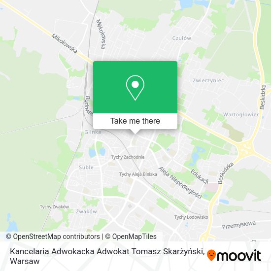 Kancelaria Adwokacka Adwokat Tomasz Skarżyński map