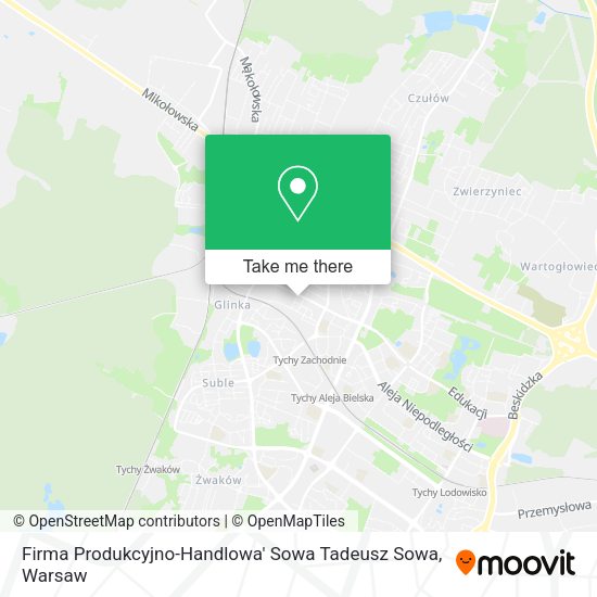 Firma Produkcyjno-Handlowa' Sowa Tadeusz Sowa map