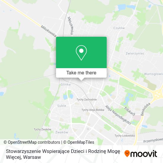 Stowarzyszenie Wspierające Dzieci i Rodzinę Mogę Więcej map