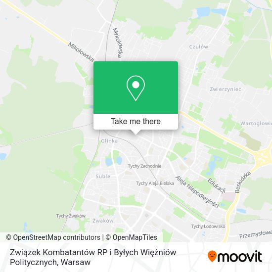 Związek Kombatantów RP i Byłych Więźniów Politycznych map