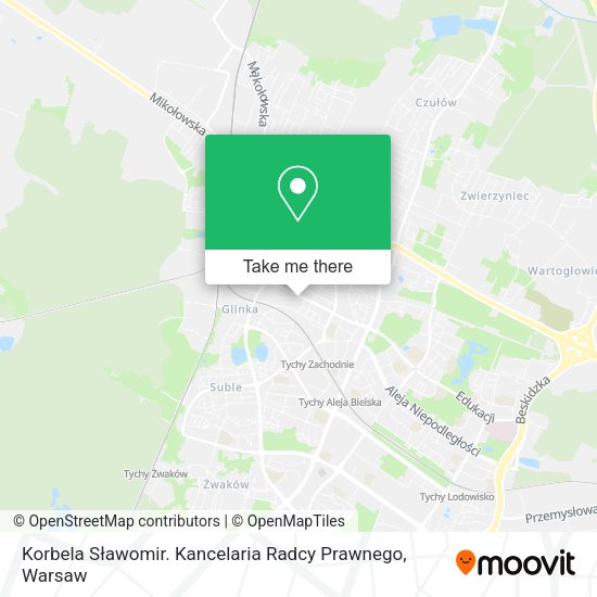 Korbela Sławomir. Kancelaria Radcy Prawnego map