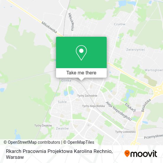 Rkarch Pracownia Projektowa Karolina Rechnio map