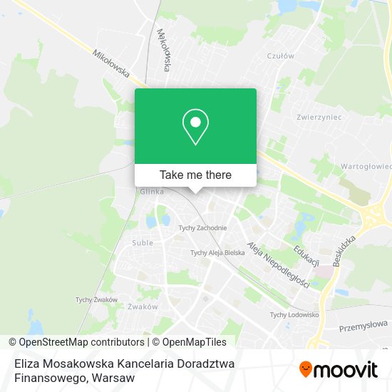 Eliza Mosakowska Kancelaria Doradztwa Finansowego map