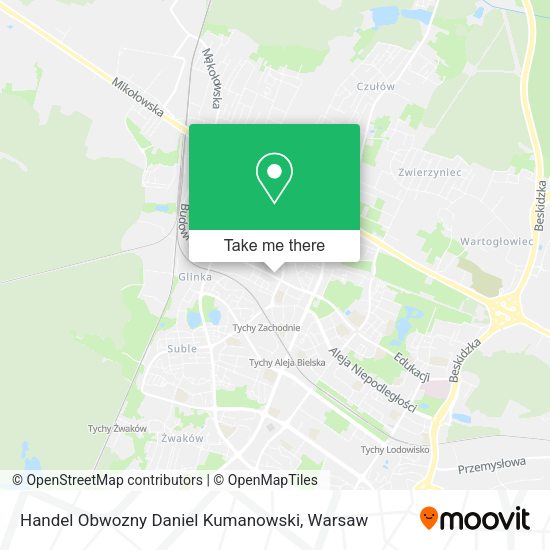 Handel Obwozny Daniel Kumanowski map