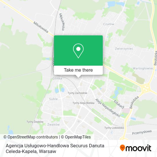 Agencja Usługowo-Handlowa Securus Danuta Celeda-Kapela map