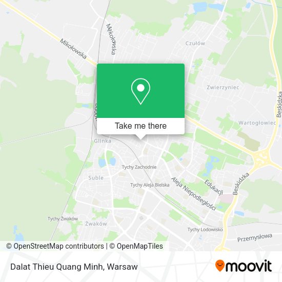 Dalat Thieu Quang Minh map