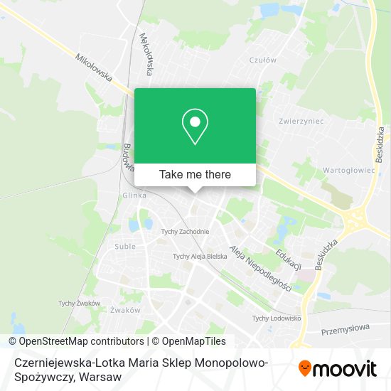 Czerniejewska-Lotka Maria Sklep Monopolowo-Spożywczy map