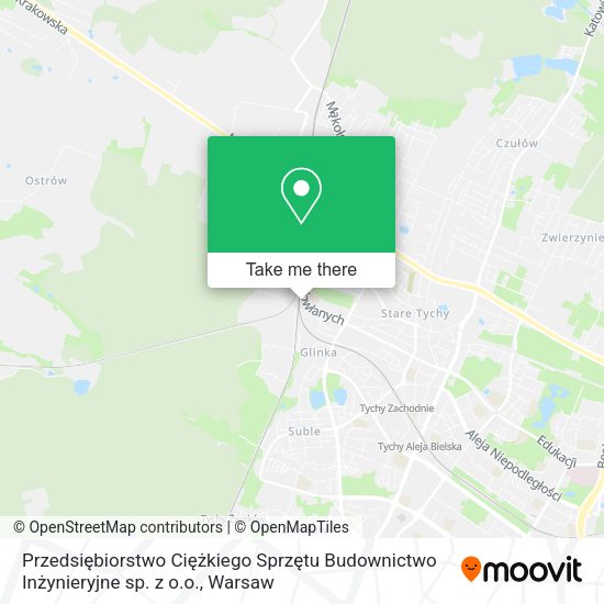 Przedsiębiorstwo Ciężkiego Sprzętu Budownictwo Inżynieryjne sp. z o.o. map