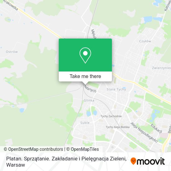 Карта Platan. Sprzątanie. Zakładanie i Pielęgnacja Zieleni