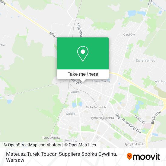 Карта Mateusz Turek Toucan Suppliers Spółka Cywilna