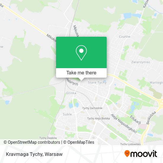 Kravmaga Tychy map