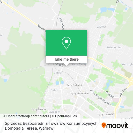 Sprzedaż Bezpośrednia Towarów Konsumpcyjnych Domogała Teresa map