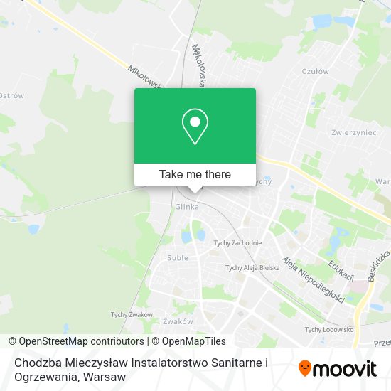 Chodzba Mieczysław Instalatorstwo Sanitarne i Ogrzewania map