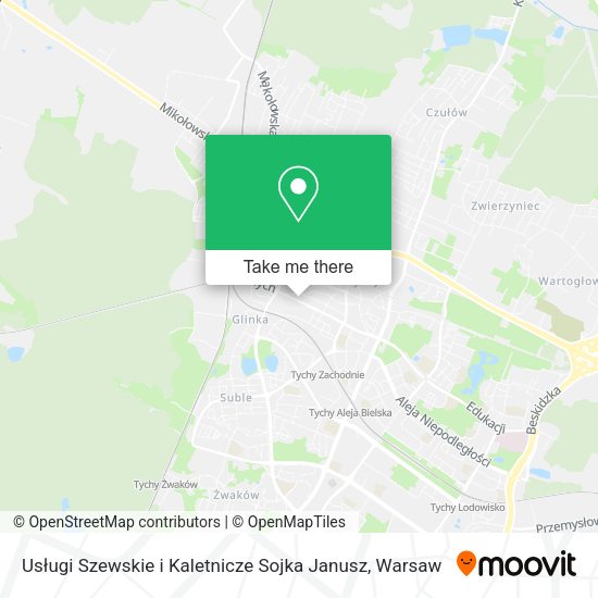 Usługi Szewskie i Kaletnicze Sojka Janusz map