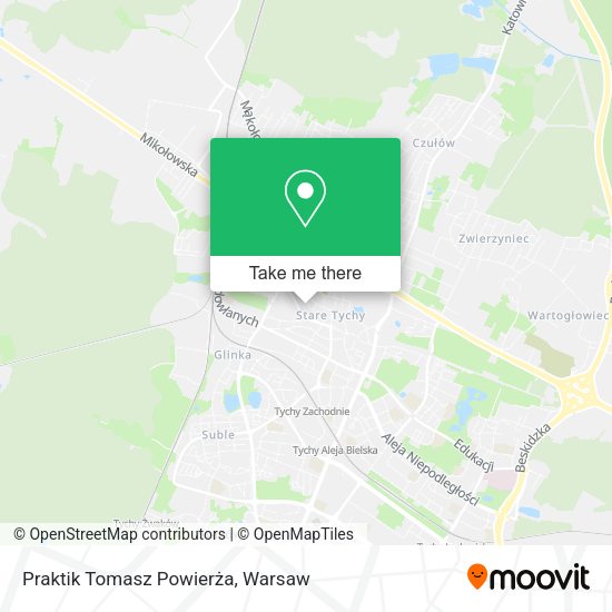 Praktik Tomasz Powierża map