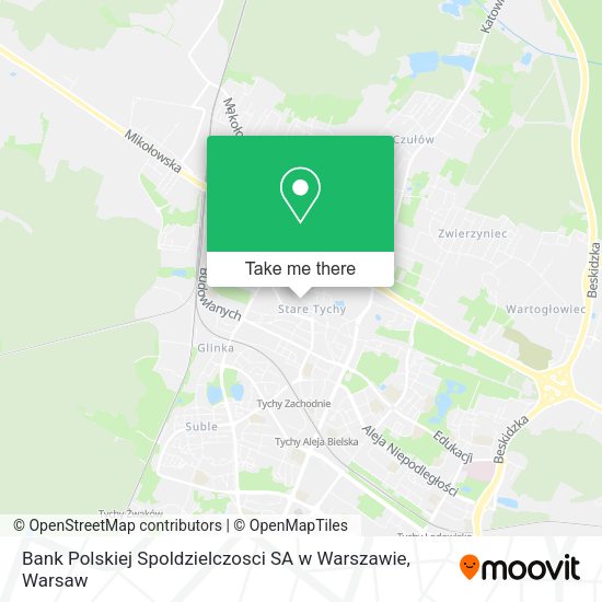 Bank Polskiej Spoldzielczosci SA w Warszawie map