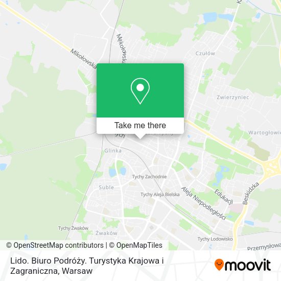 Lido. Biuro Podróży. Turystyka Krajowa i Zagraniczna map