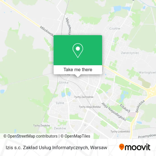 Карта Izis s.c. Zakład Usług Informatycznych
