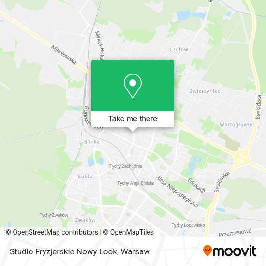 Studio Fryzjerskie Nowy Look map