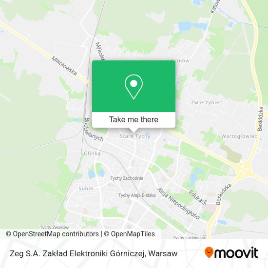 Zeg S.A. Zakład Elektroniki Górniczej map