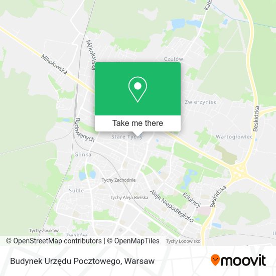 Budynek Urzędu Pocztowego map