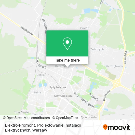 Карта Elektro-Promont. Projektowanie Instalacji Elektrycznych