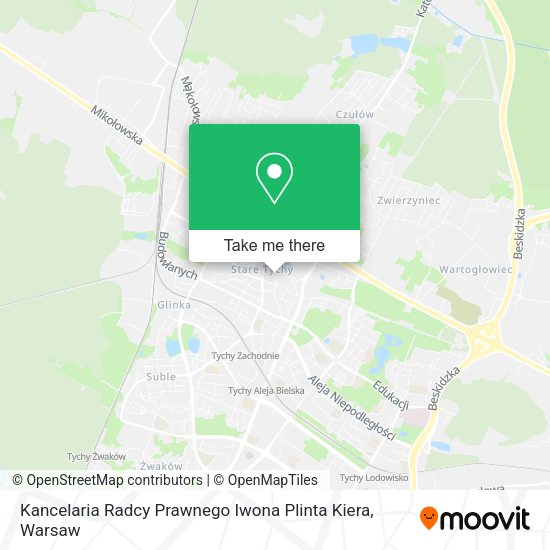 Kancelaria Radcy Prawnego Iwona Plinta Kiera map