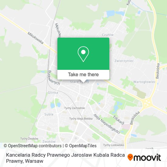 Kancelaria Radcy Prawnego Jaroslaw Kubala Radca Prawny map