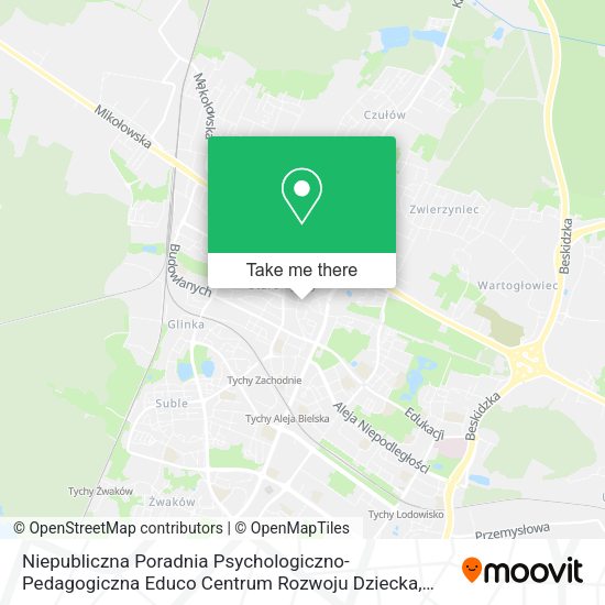 Niepubliczna Poradnia Psychologiczno-Pedagogiczna Educo Centrum Rozwoju Dziecka map