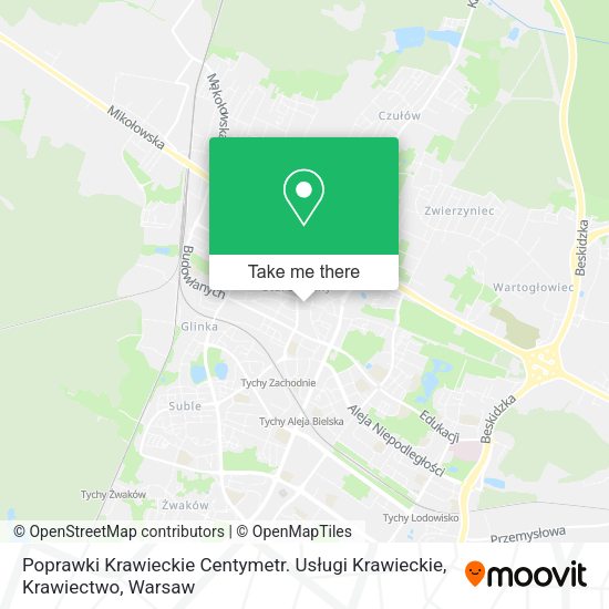 Карта Poprawki Krawieckie Centymetr. Usługi Krawieckie, Krawiectwo