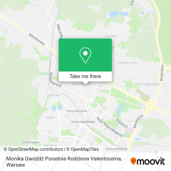 Monika Gwóźdź Poradnia Rodzinna Valentissima map