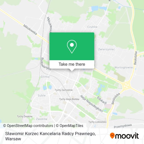 Sławomir Korzec Kancelaria Radcy Prawnego map