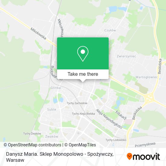 Danysz Maria. Sklep Monopolowo - Spożywczy map