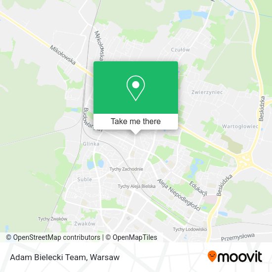 Adam Bielecki Team map