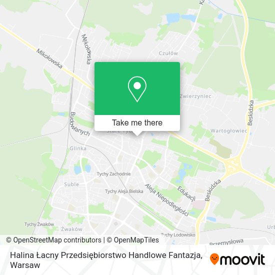 Halina Łacny Przedsiębiorstwo Handlowe Fantazja map