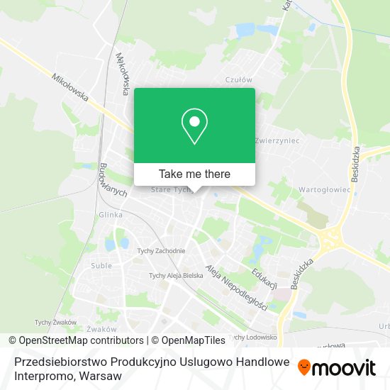 Przedsiebiorstwo Produkcyjno Uslugowo Handlowe Interpromo map