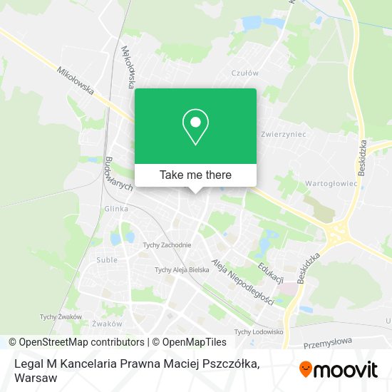 Legal M Kancelaria Prawna Maciej Pszczółka map