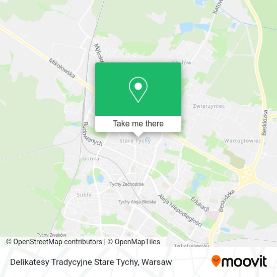 Delikatesy Tradycyjne Stare Tychy map