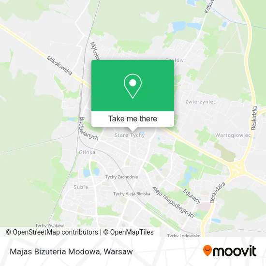 Карта Majas Bizuteria Modowa