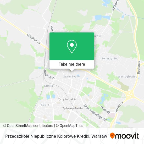 Przedszkole Niepubliczne Kolorowe Kredki map