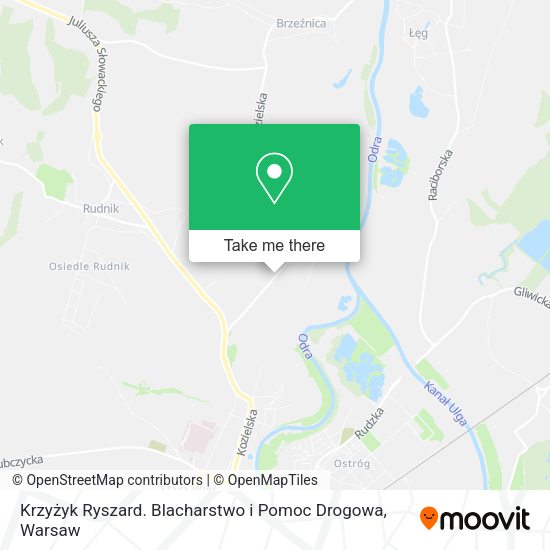 Krzyżyk Ryszard. Blacharstwo i Pomoc Drogowa map