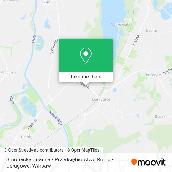 Smotrycka Joanna - Przedsiębiorstwo Rolno - Usługowe map