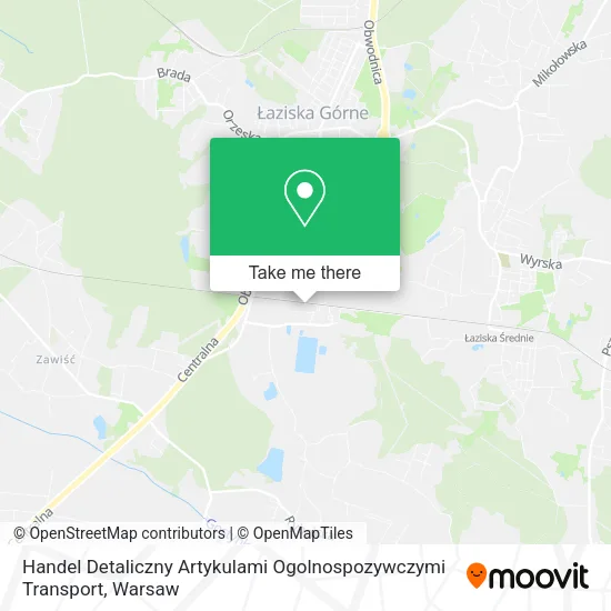 Карта Handel Detaliczny Artykulami Ogolnospozywczymi Transport