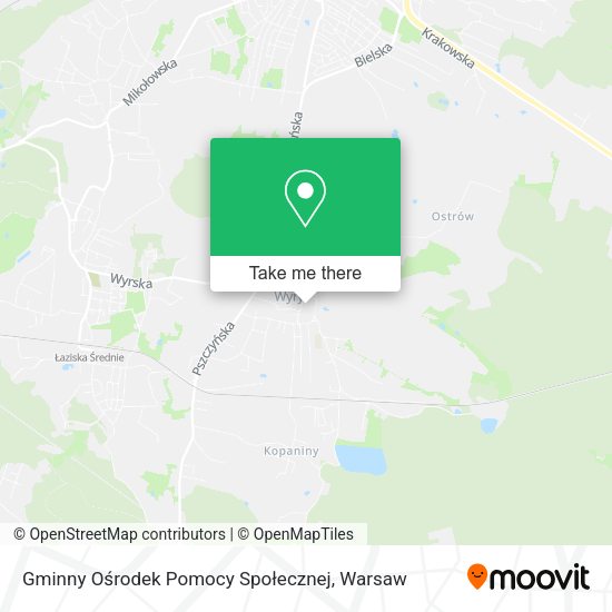 Gminny Ośrodek Pomocy Społecznej map