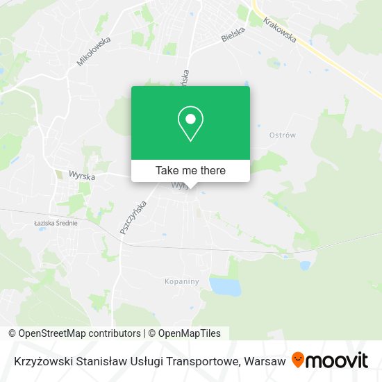 Krzyżowski Stanisław Usługi Transportowe map