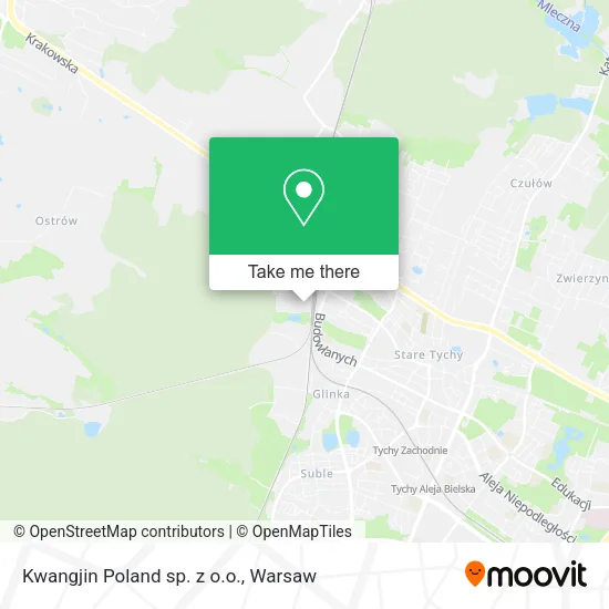 Карта Kwangjin Poland sp. z o.o.