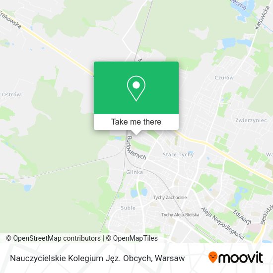 Nauczycielskie Kolegium Jęz. Obcych map