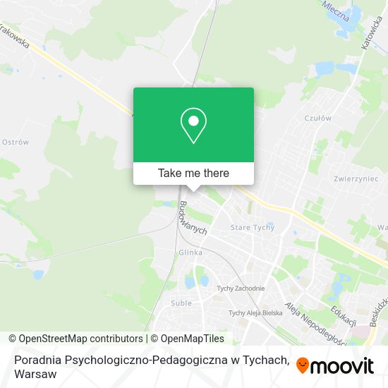 Карта Poradnia Psychologiczno-Pedagogiczna w Tychach