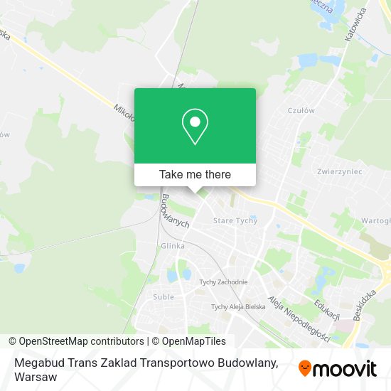 Megabud Trans Zaklad Transportowo Budowlany map