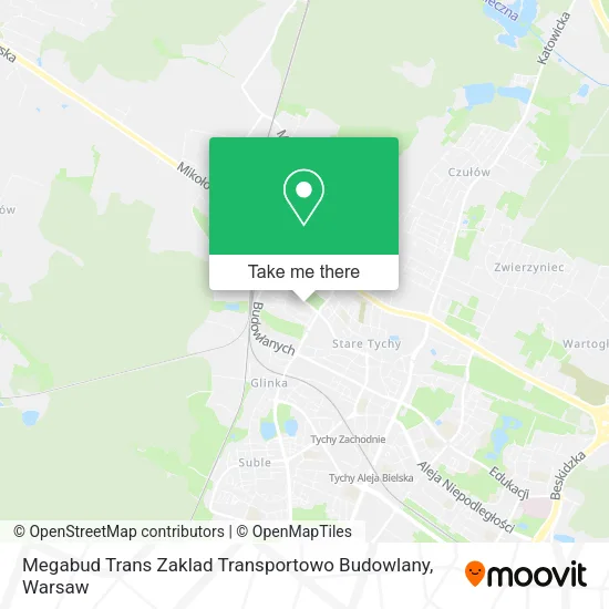 Карта Megabud Trans Zaklad Transportowo Budowlany
